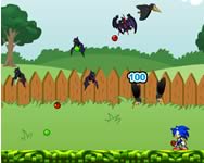 Sonic in garden farm játék